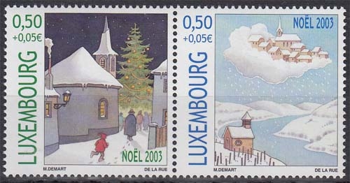 Luxemburg MiNr. 1620/21 ** Weihnachten