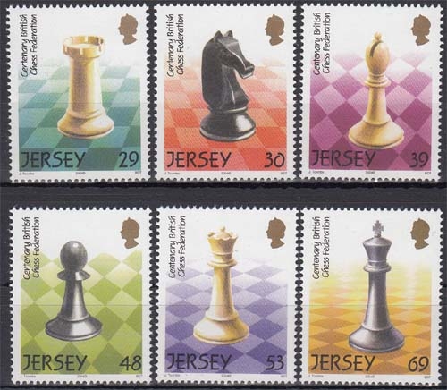Jersey MiNr. 1111/16 ** Festivals auf Jersey: Schach