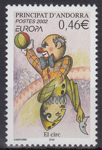 Andorra franz. MiNr. 590 ** Europa: Zirkus