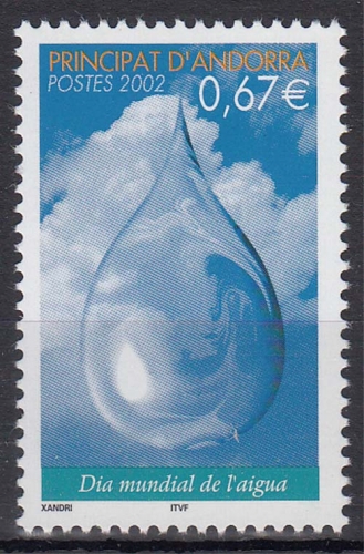 Andorra franz. MiNr. 589 ** Internationaler Tag des Wassers