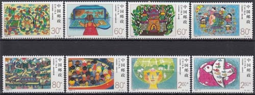 China MiNr. 3148/55 ** Eintritt ins neue Jahrtausend