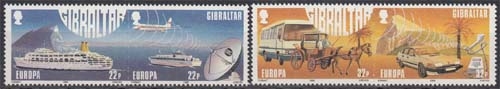 Gibraltar MiNr. 544/47 ** Europa: Transport- und Kommunikationsmittel