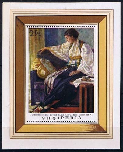 Albanien Block 32 **, Maler, Kunst