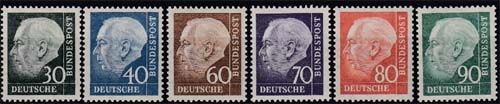 Bund 259/65 **, Heuss II