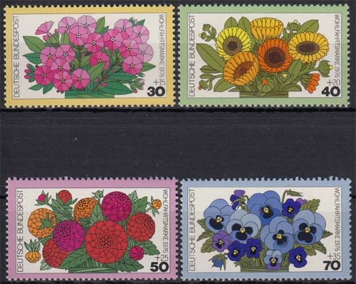 Bund 904/07 **, Gartenblumen