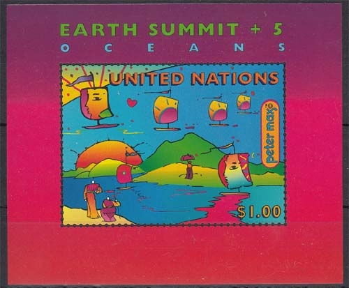 UNO New York MiNr. Bl. 14 ** 5. Jahrestag der Konferenz der Vereinten Nationen