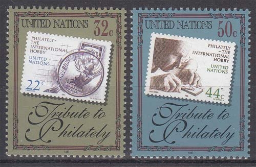 UNO New York MiNr. 746/47 ** Hommage an die Philatelie