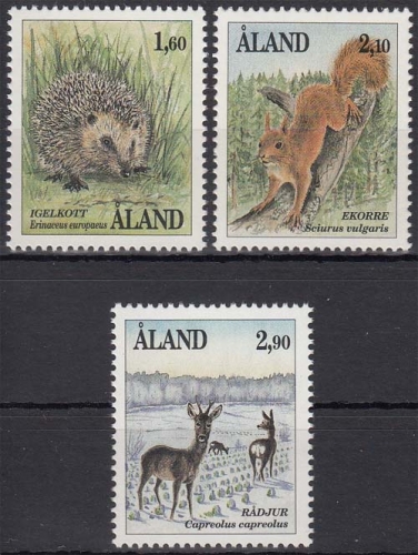 Aland MiNr. 44/46 ** Säugetiere
