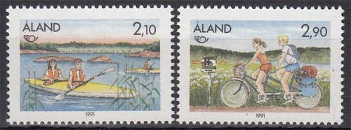 Aland MiNr. 51/52 ** NORDEN: Tourismus