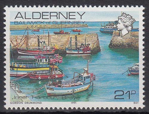 Alderney MiNr. 48 ** Freimarken: Ansichten in Alderney