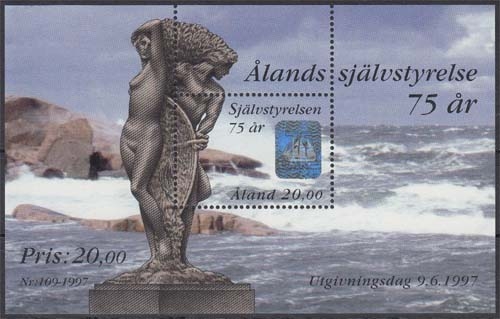 Aland MiNr. Bl. 3 ** 75 Jahre Selbstverwaltung von Aland