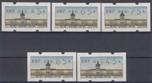 Berlin MiNr. ATM VS2 ** Freimarke: Schloss Charlottenburg