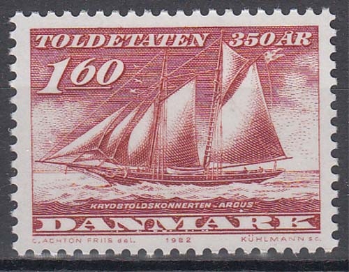 Dänemark MiNr. 748 ** 350 Jahre Zollverwaltung
