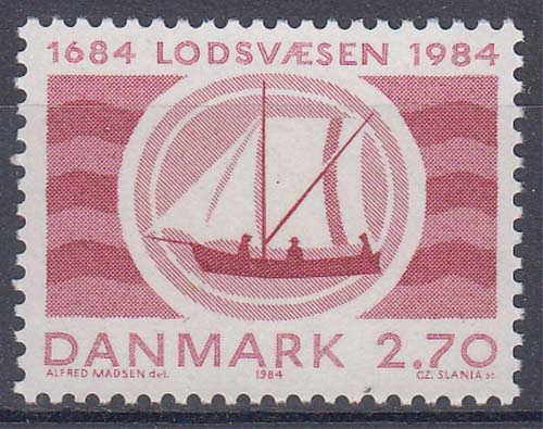 Dänemark MiNr. 803 ** 300 Jahre Lotsendienst