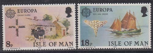 Insel Man MiNr. 187/88 ** Europa: Folklore