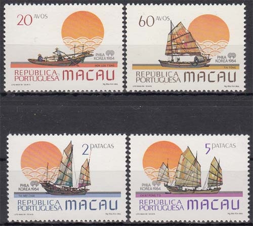 Macau MiNr. 528/31 ** Philakorea 84 Schiffe