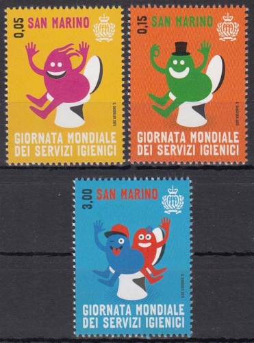 San Marino MiNr. 2635/37 ** Welt-Toiletten-Tag