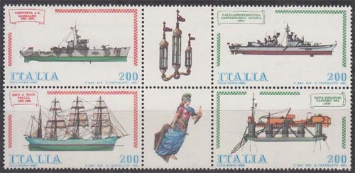 Italien MiNr. 1728/31 ** Schiffsbau