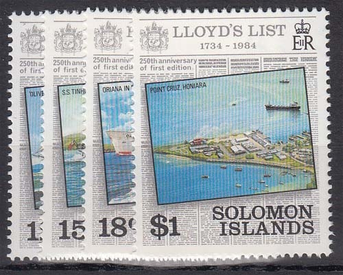 Salomonen MiNr. 528/31 ** Schiffe