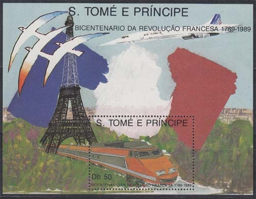 Sao Tome und Principe MiNr. Bl. 190 ** 200. Jahrestag der Franz. Revolution
