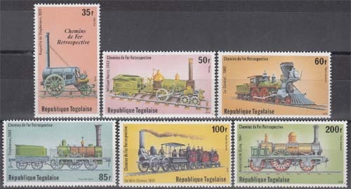 Togo MiNr. 1374/79 A ** Lokomotiven