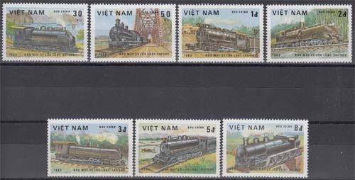 Vietnam MiNr. 1291/97 ** Lokomotiven