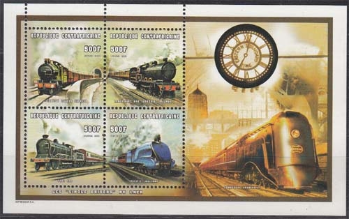 Zentralafrika MiNr. Klbg. 2231/34 ** Transportmittel