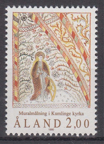 Aland 42 ** Fresko aus der Kirche von Kumlinge