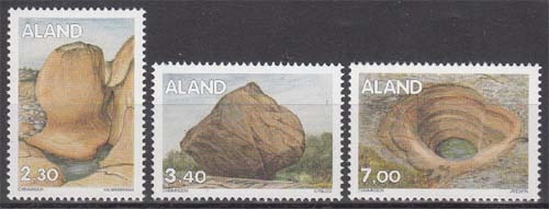 Aland 92/94 ** Freimarken: Gesteinsformationen