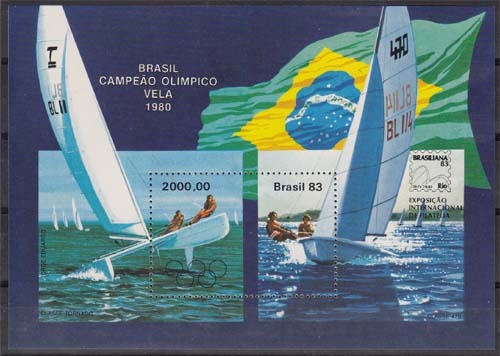 Brasilien Block 58 ** Internationale Briefmarkenausstellung BRASILIANA 83