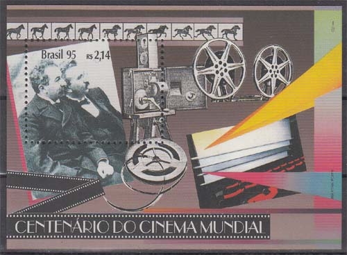 Brasilien Block 97 ** 100 Jahre Kino