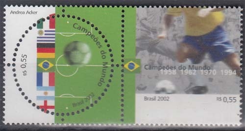 Brasilien 3226/27 ** Fußballweltmeisterschaft im 20. Jahrhundert