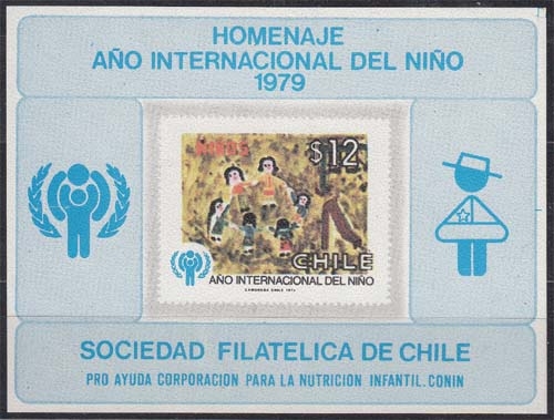 Chile 915 Gedenkblatt ** Internationales Jahr des Kindes