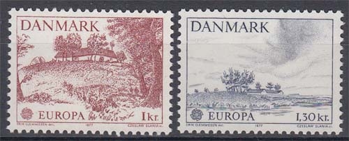 Dänemark 639/40 ** Europa: Landschaften