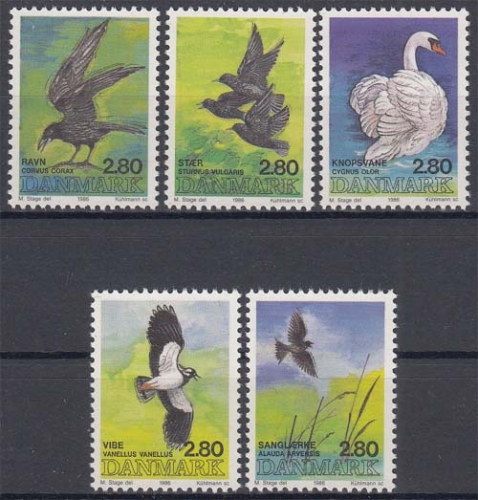Dänemark 872/76 ** Vögel