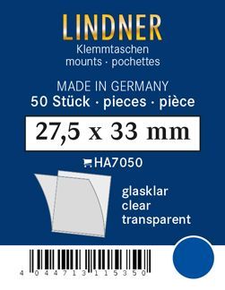 Lindner Hawid Taschen 27,5x33 glasklar, 7050 Neu