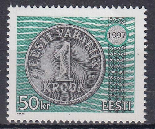 Estland 308 ** 5 Jahre Währungsreform