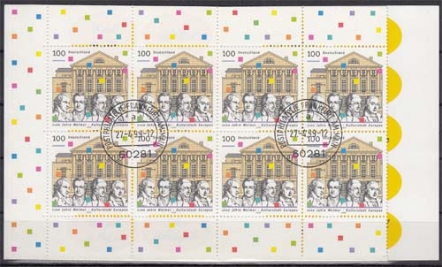 Bund MiNr. MH 38 O 1100 Jahre Weimar