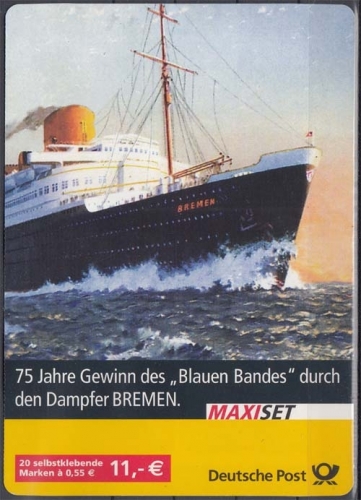 Bund MiNr. MH 56 I ** Passagierschiff "Bremen"