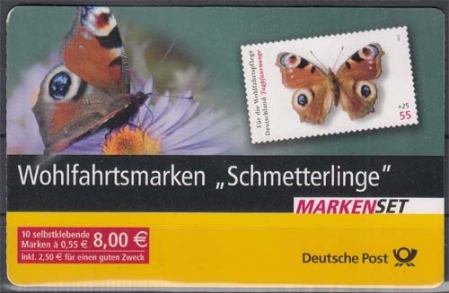 Bund MiNr. MH 60 ** Schmetterlinge