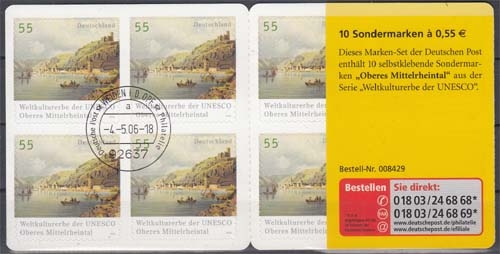Bund MiNr. MH 63 a O Kultur- und Naturerbe der Menschheit