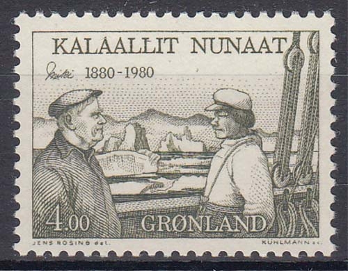 Grönland 125 ** 100. Geburtstag von Einar Mikkelsen
