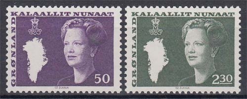 Grönland 126/27 ** Freimarken: Königin Margrethe II.