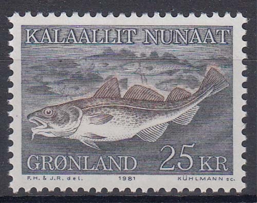 Grönland 129 ** Freimarke: Meerestiere