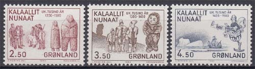 Grönland 143/45 ** 1000. Jahrestag der Besiedelung Grönlands durch Europäer