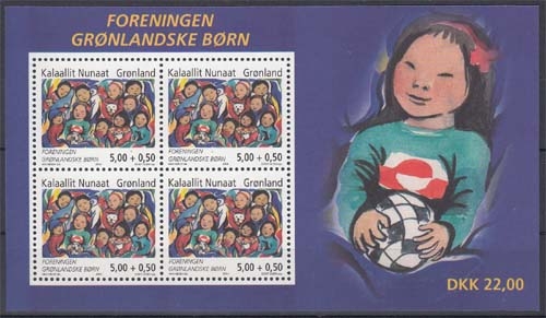 Grönland Block 30 ** 80 Jahre Verein Grönländischer Kinder