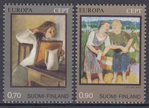 Finnland 764/65 ** Europa: Gemälde