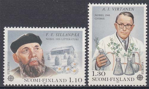 Finnland 867/68 ** Europa: Bedeutende Persönlichkeiten