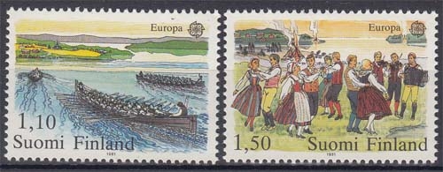 Finnland 881/82 ** Europa: Folklore
