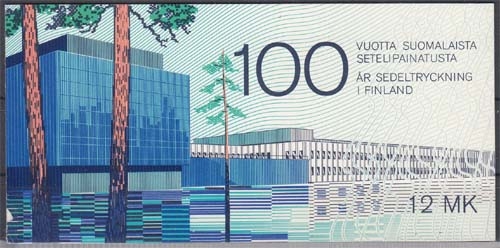 Finnland MH 15 ** 100 Jahre Finnische Banknotendruckerei